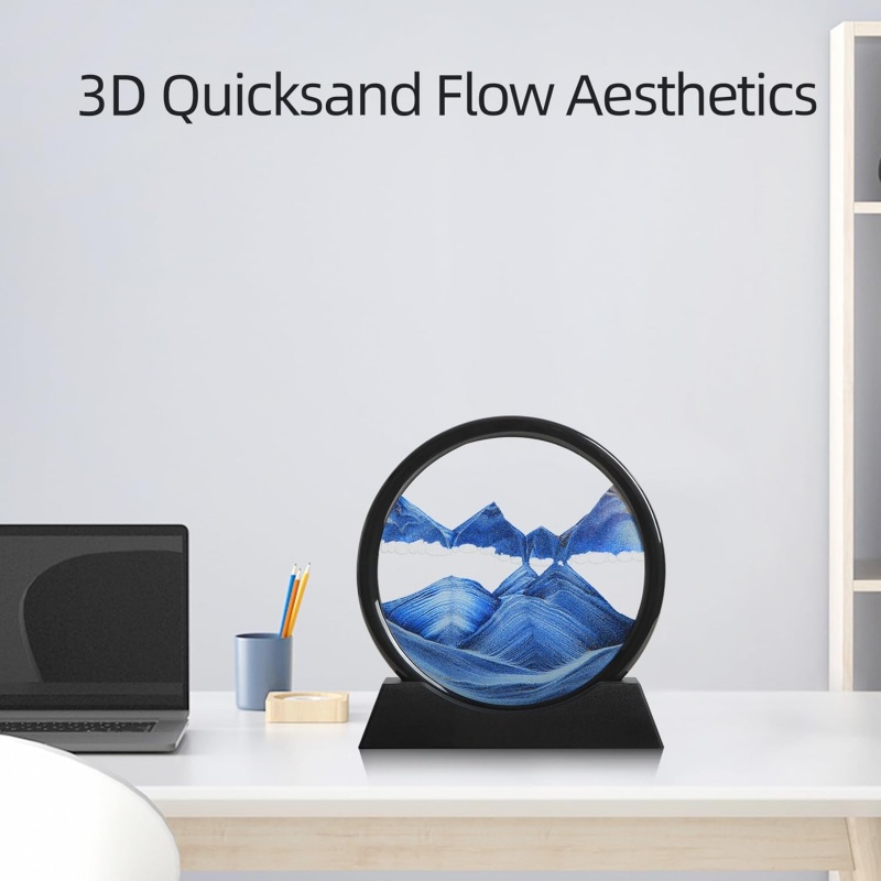 3D Hourglass Quicksand Moving  - Newton Cradle Large 评论和价格