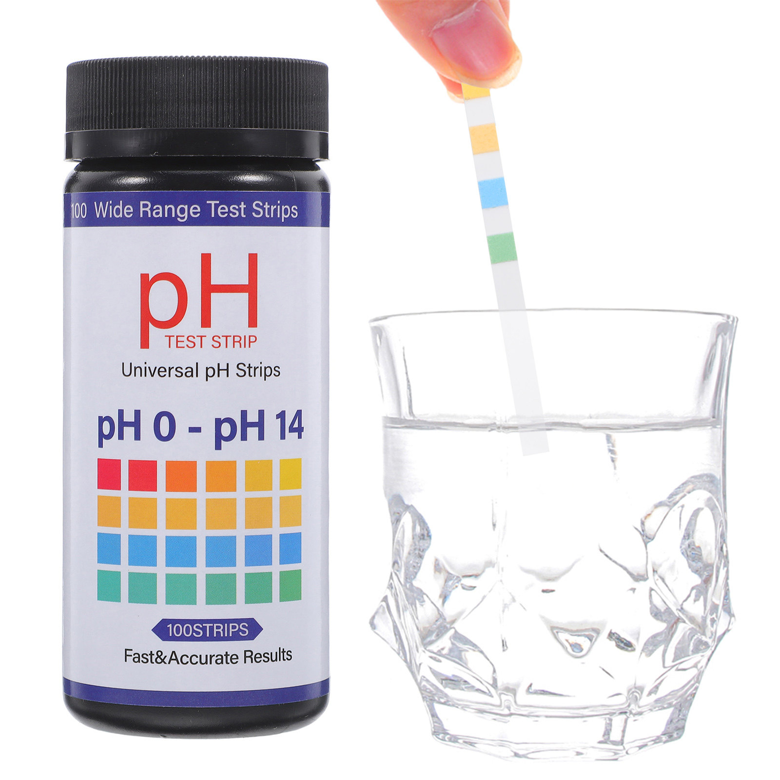 100Pcs PH Test Paper 0-14 Wide - Ph Strip Test 评论和价格