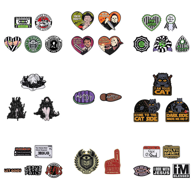 Gothic Punk Quotes Enamel Pins - Science Buddies 评论和价格