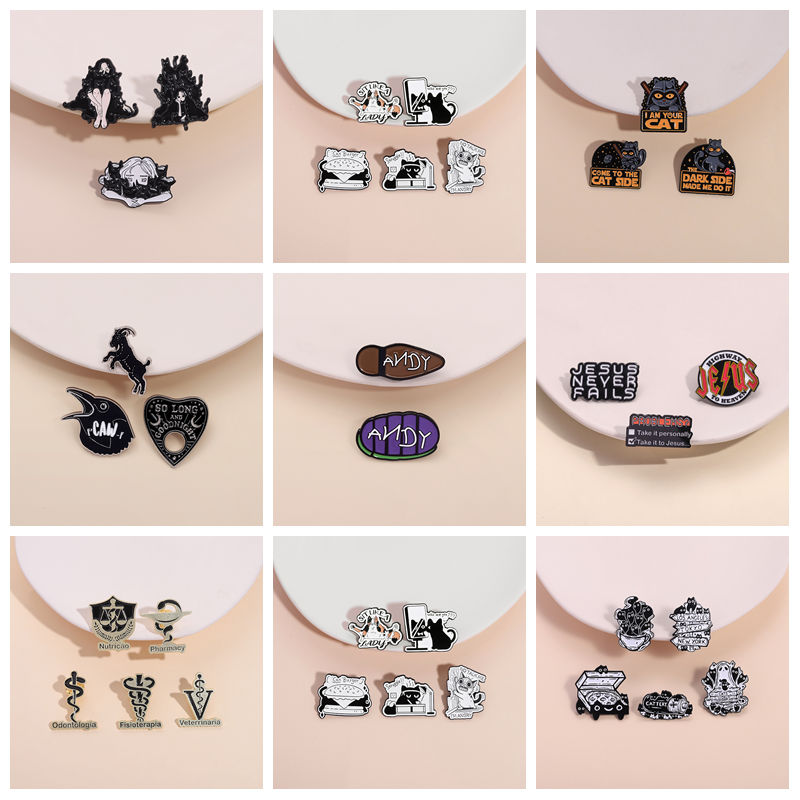 Gothic Punk Quotes Enamel Pins - Science Buddies 评论和价格