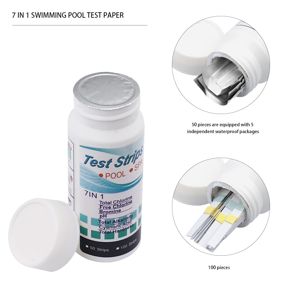 7 in 1 Swimming Pool PH Test P - Ph Strip Test 评论和价格