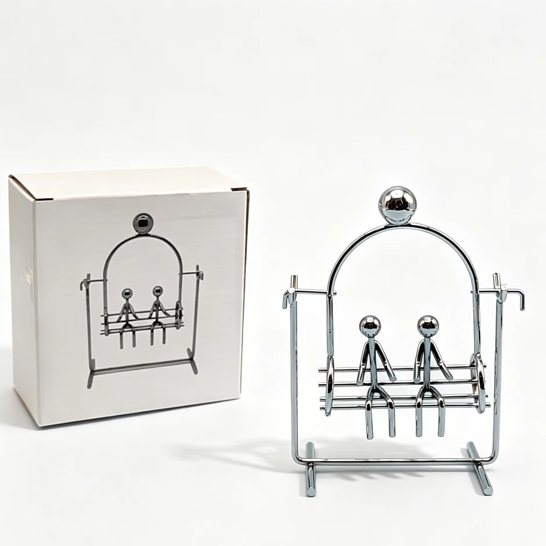 Lovers Swing Kinetic Art Balan - Newton Cradle Large 评论和价格