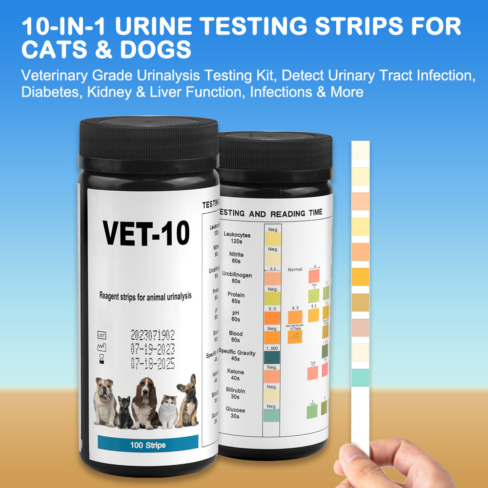 Pet Urine Testing Strips, 100  - Ph Strip Test 评论和价格