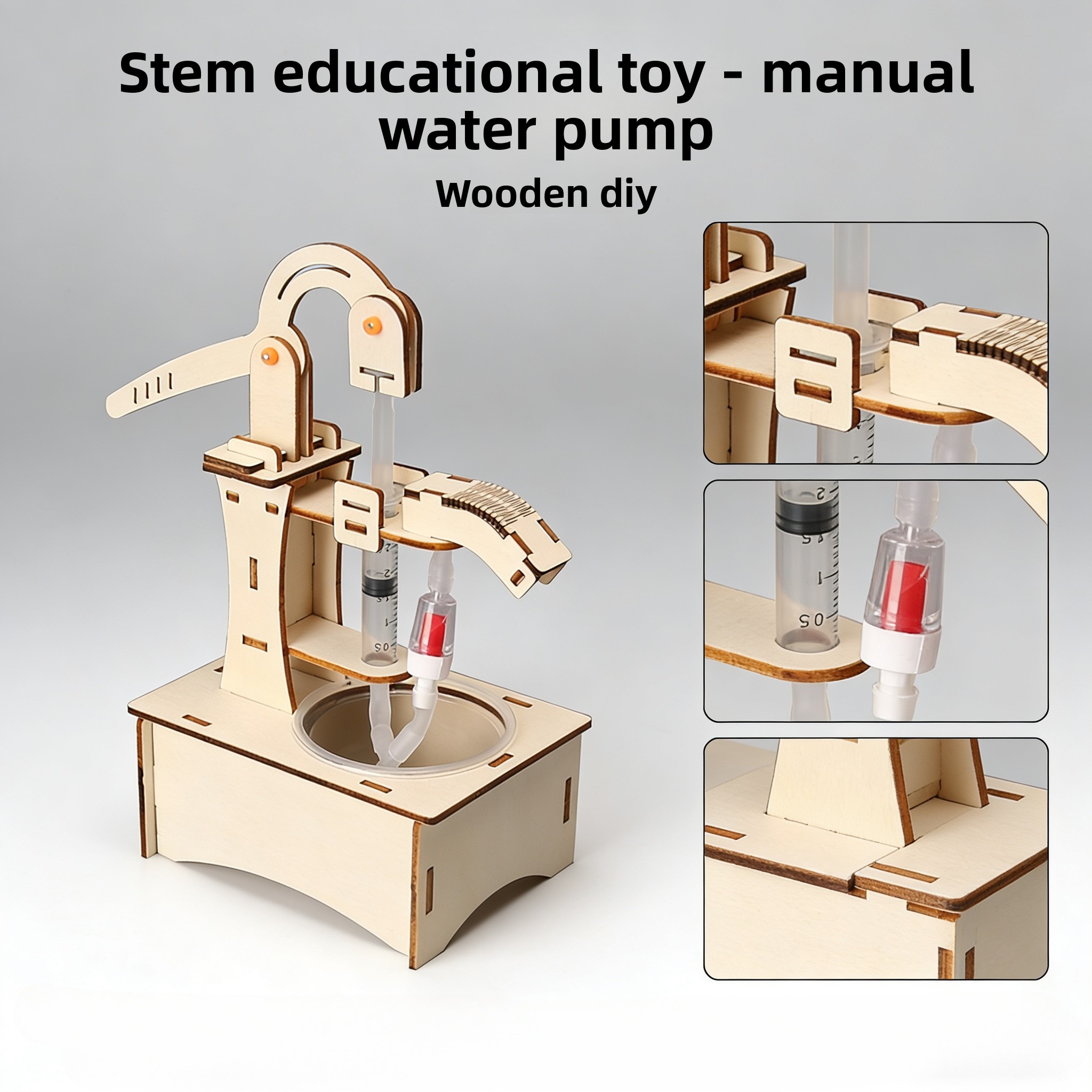 Wooden DIY Hand Pump Well Mode - Science Nature 评论和价格