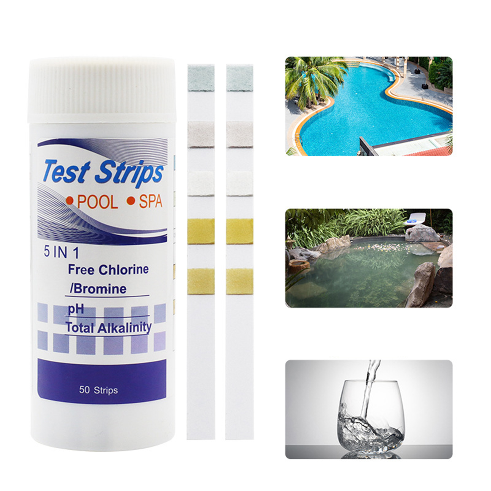 50pcs Multipurpose Chlorine PH - Ph Strip Test 评论和价格